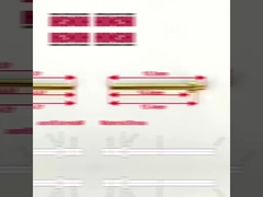 Pinos mecanizados 2.0x18.5 mm Pín terminal plateado de oro Pín de punto de contacto de latón para conector