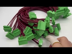 Cables terminales de anillo redondo con material de chaqueta de PVC con arnés de alambre personalizado