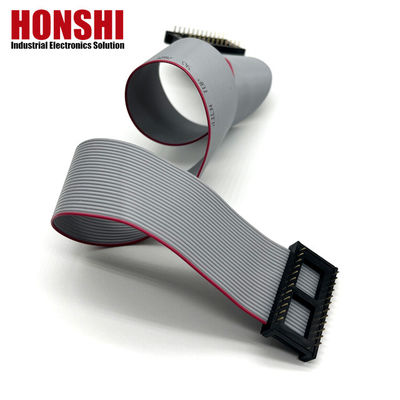 Conector masculino de IDC 6 8 10 12 14 16 18 26 40 Pin 2,54 mm Cajo de cinta plana con empalme