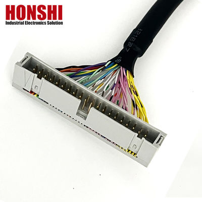 Cable de cinta blindada con certificación UL20276 40P Conexión PLC IDC a cabezal de caja Cable plano