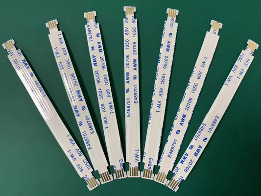 Material de aislamiento PET Cable de cinta paralela 1 mm 1,25 mm Pitch Cable FFC personalizado