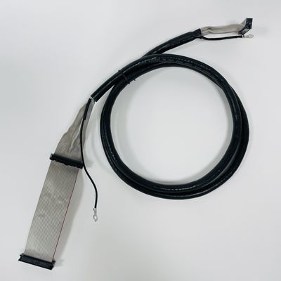 2.54mm Pitch Black Ribbon Cable plano con conector IDC UL2651 28awg