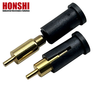 2.8mm Pogo Pin conector Tipo de baño Pogo Pin de latón dorado