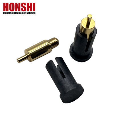 2.8mm Pogo Pin conector Tipo de baño Pogo Pin de latón dorado