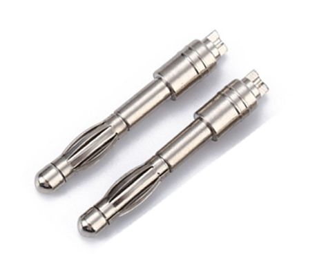 Tamaño personalizado 4 mm Conector de plomo masculino con dorado y sudario roscado garantizado