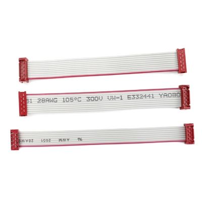 Cable gris de PVC D Sub Flat UL2651 28AWG Micro Match Cable IDC 1,27 mm de altura
