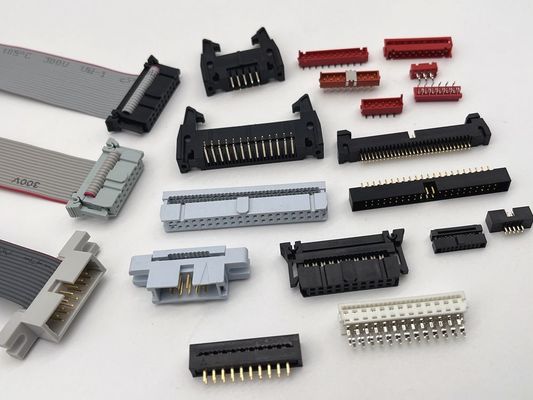 8 pin 10 pin masculino Flat cable ensamblaje IDC cinta de cable rojo Micro conector de coincidencia