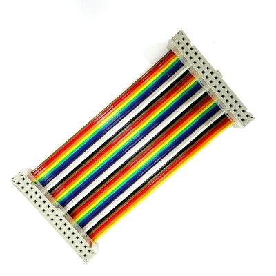 Cable eléctrico plano de 9 pines 28AWG de serie recta RS232