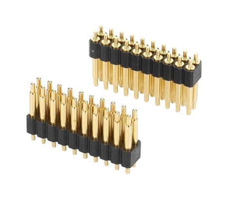 2.0mm Pitch H2.5mm Conector de pin de Pogo masculino para PCB de doble fila de 20 pines