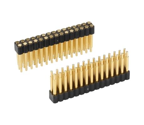 2.0mm Pitch H2.5mm Conector de pin de Pogo masculino para PCB de doble fila de 20 pines