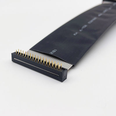 Cable eléctrico plano de 9 pines 28AWG de serie recta RS232