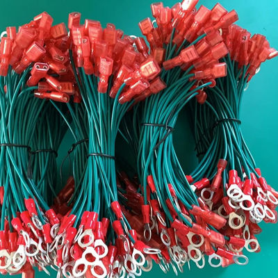 Cables terminales de anillo redondo con material de chaqueta de PVC con arnés de alambre personalizado