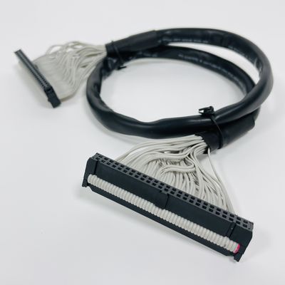 Cable de cinta plana para automóviles IDC de 2,54 mm Material de aislamiento de tono PVC poliéster