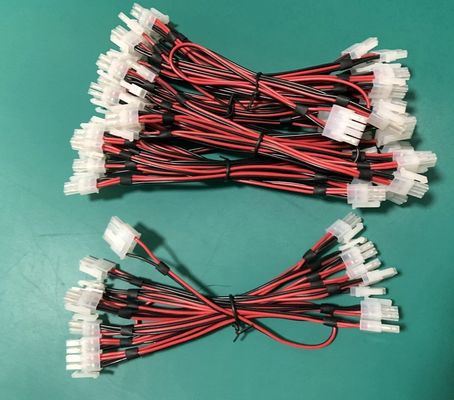Cables terminales de anillo redondo con material de chaqueta de PVC con arnés de alambre personalizado