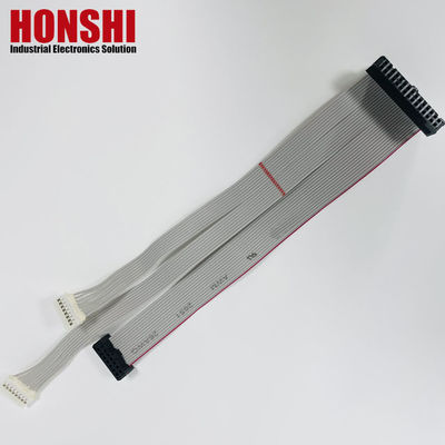 Conector de cable plano de 10 pines gris con cinta de paso de 1,27 mm Cable IDC 10 u" Revestimiento de oro