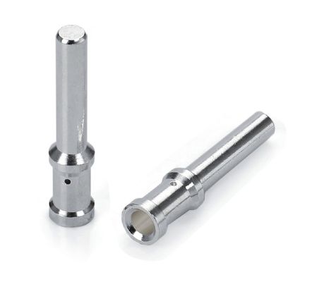 Pina de carga para vehículos eléctricos potencia CNC pin de latón terminal femenino EV pines de carga