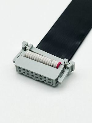 16 pin IDC Flat PVC Cable de cinta con conector de tono de 2,54 mm longitud personalizada
