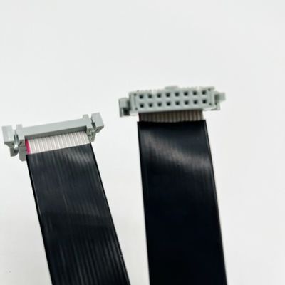 16 pin IDC Flat PVC Cable de cinta con conector de tono de 2,54 mm longitud personalizada