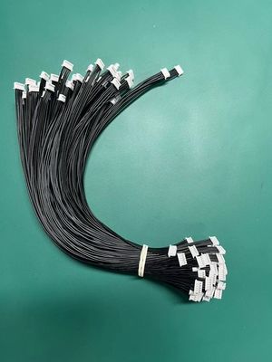 2.54mm Pitch 4 Pin Dupont Cable Asamblea UL1007 24awg Negro longitud personalizada