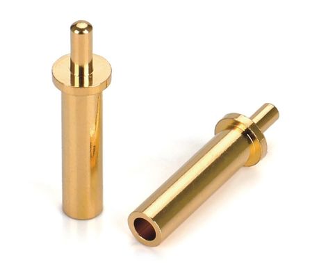 OEM CNC de latón Machined Pins Contactos Automático Proceso del torno Tamaño personalizado