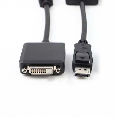 Cable de adaptador DP Hombre a DVI Mujer 200 mm Dorado Palted para la conexión electrónica de PC TV