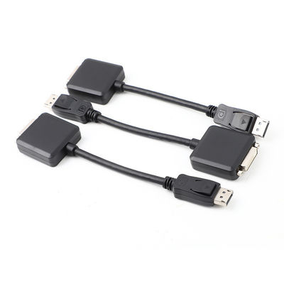 Cable de adaptador DP Hombre a DVI Mujer 200 mm Dorado Palted para la conexión electrónica de PC TV