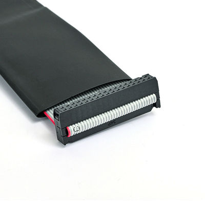 26 pin 34 pin cinta de cable de ensamblaje IDC con 2,54 mm IDC a IDC enchufe tubo negro