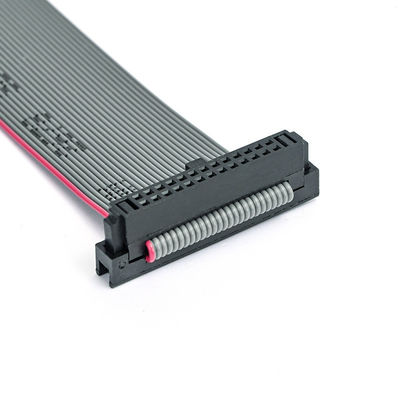 26 pin IDC Flat Ribbon Cable Assembly con alivio de la tensión y IDC de 2,54 mm a la toma de IDC