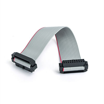 26 pin IDC Flat Ribbon Cable Assembly con alivio de la tensión y IDC de 2,54 mm a la toma de IDC