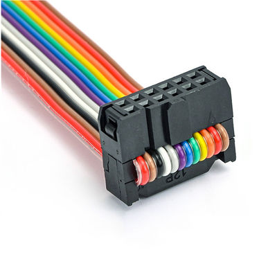 Cable de cinta de 12 pines de 2,54 mm personalizado Socket IDC UL2651 28AWG