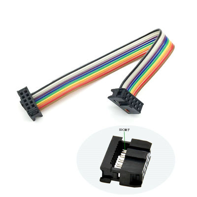 Cable de cinta de 12 pines de 2,54 mm personalizado Socket IDC UL2651 28AWG