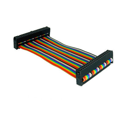 Cable de cinta de 12 pines de 2,54 mm personalizado Socket IDC UL2651 28AWG