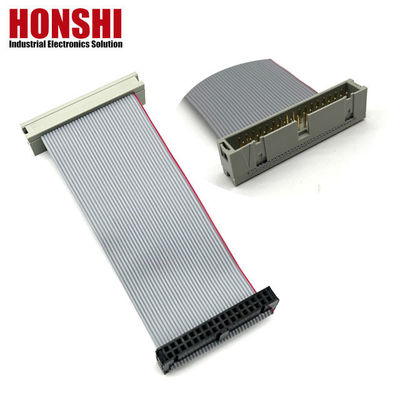 2.54mm IDC Socket To Male Connector 2 fila 14 contactos el cable de cinta plana ensamblaje