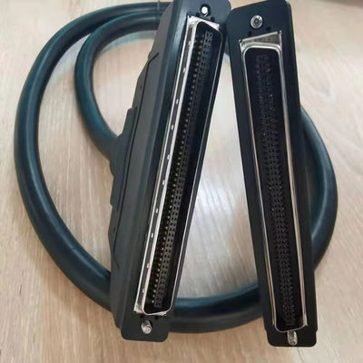 HPDB 100 pin MDR conector SCSI ensamblaje de cable de alambre negro con material de contacto de latón