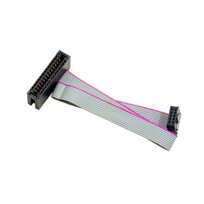 2.54mm IDC Socket To Male Connector 2 fila 14 contactos el cable de cinta plana ensamblaje