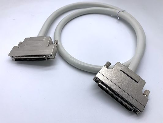 HPDB 100 pin MDR conector SCSI ensamblaje de cable de alambre negro con material de contacto de latón