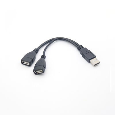 USB 2.0 Splitter de hombre a mujer Micro B USB C Cable Revestido de oro para teléfonos móviles