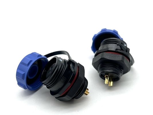 Conectores de alambre circular IP67 impermeables tipo DIN conector masculino 2 3 4 5 6 8 10 12 pin