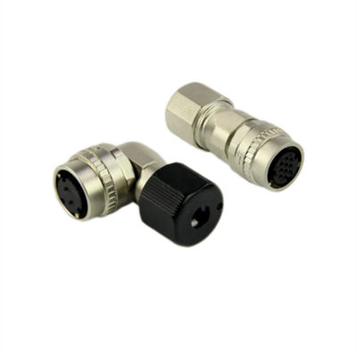 Conector circular impermeable DDK de 2 pines y 10 pines con terminación de copa de soldadura