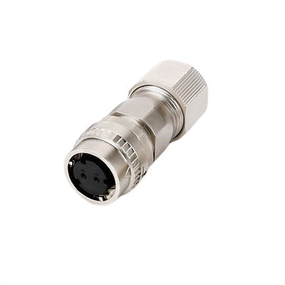Conector circular impermeable DDK de 2 pines y 10 pines con terminación de copa de soldadura