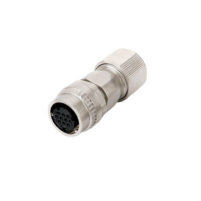 Conector circular impermeable DDK de 2 pines y 10 pines con terminación de copa de soldadura