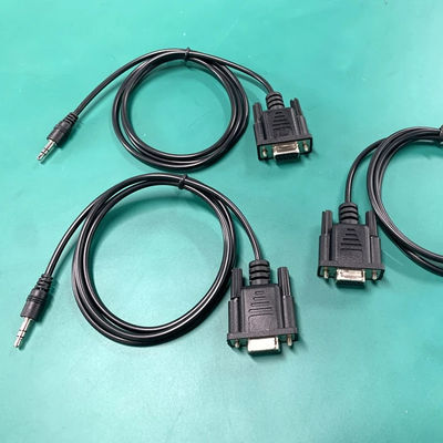 Conjunto de cable moldeado electrónico de macho a macho de cable DB de mujer a 9 pines de cable D SUB