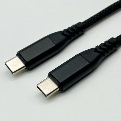 1m Black USB Molded Cable Assembly UL2725 28Awg para sincronización y carga rápida de datos