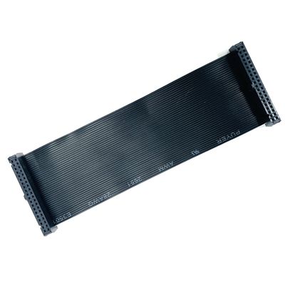 Cable plano negro de 2.54 mm personalizado con 6 pines - 64 pines