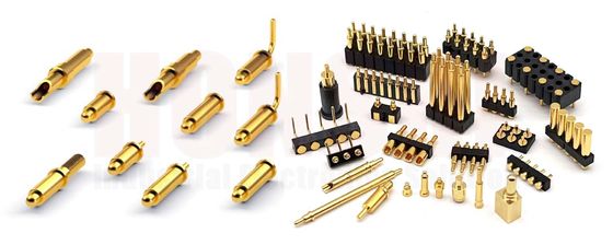 Pin de resorte masculino recubierto de oro para conectores de pin Pogo de 3,00 mm Rango de temperatura -40 °C-105 °C