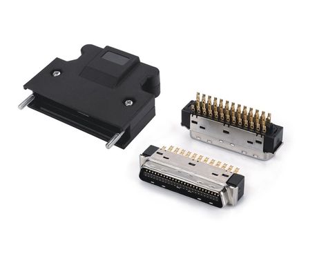 Conector SCSI 14 20 26 36 50pin Soldador Conector SCSI masculino con tornillos Tipo