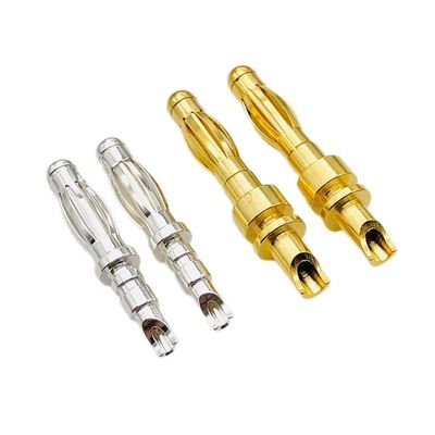 Plug de plátano Precisión Mecánica Multilam Pin Contacto 4 mm Saldador de la copa terminación