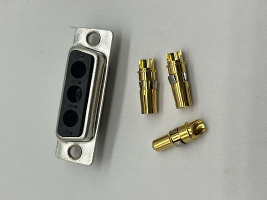 3V3 30A Conector de conexión masculino tipo D con material de contacto de latón dorado