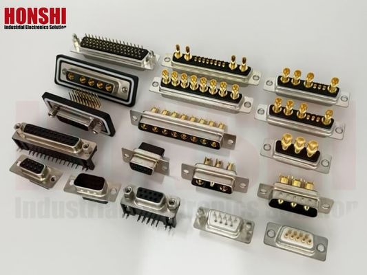 3V3 30A Conector de conexión masculino tipo D con material de contacto de latón dorado