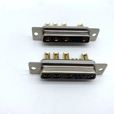 Conector de alimentación para automóviles D SUB 9W4 Soldador femenino de latón C3604 para cable